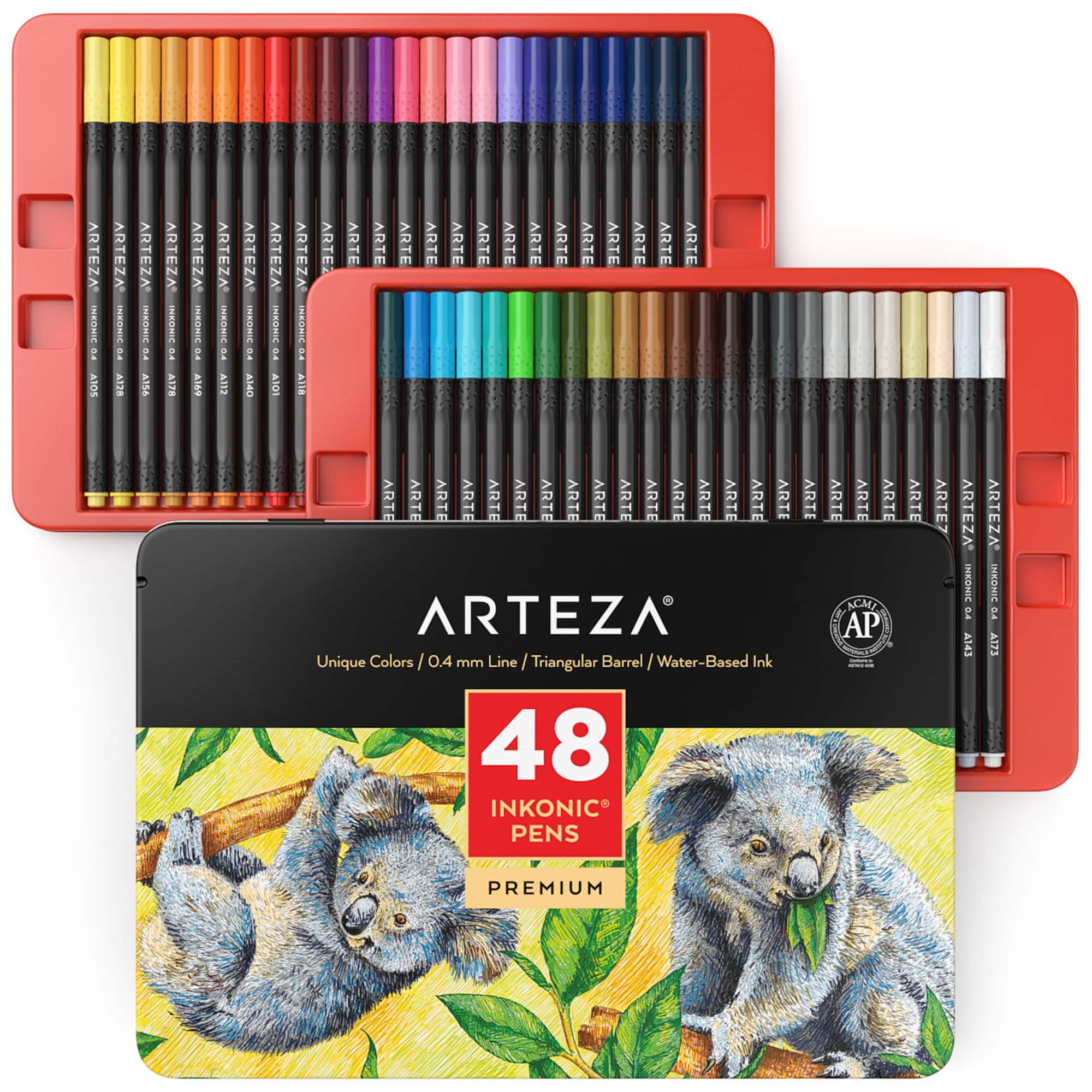 Arteza® Inkonic® Color Fineliner Pen Set